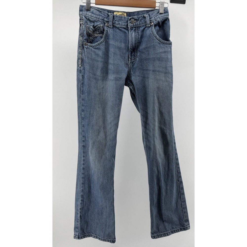 Wrangler 20X Girls 16 Bootcut Jeans Western Y2K Cowgirl Medium Wash Denim Rodeo